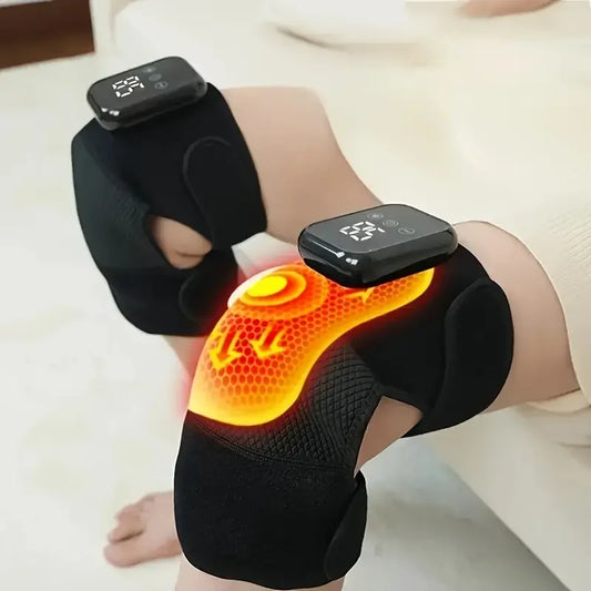 Elektrischer beheizter Knie-Massager 3 in 1 Gelenk-, Ellenbogen- und Schulterentspanner mit thermischer Vibration und Feuchtigkeitsentfernung für Physiotherapie