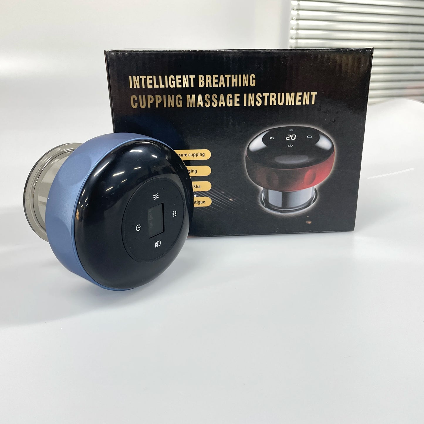 4 in 1 Rotlichttherapie Negative Druck Massagegerät Elektrisches Smart Cupping Therapie-Massager mit einstellbarer Temperatur