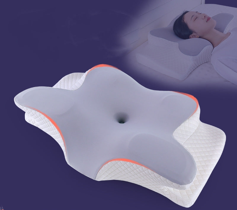 Ergonomisches Nackenstützkissen für den Schlaf Orthopädische Unterstützungskissen Geruchlos Kontur Nackenschmerzen Memory-Schaum-Kissen