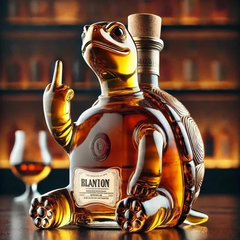10Oz Lustiger Mittelfinger Ente/Schildkröte/Hund Whisky Glas Dekanter – Bar/Büro/Heim Dekor.