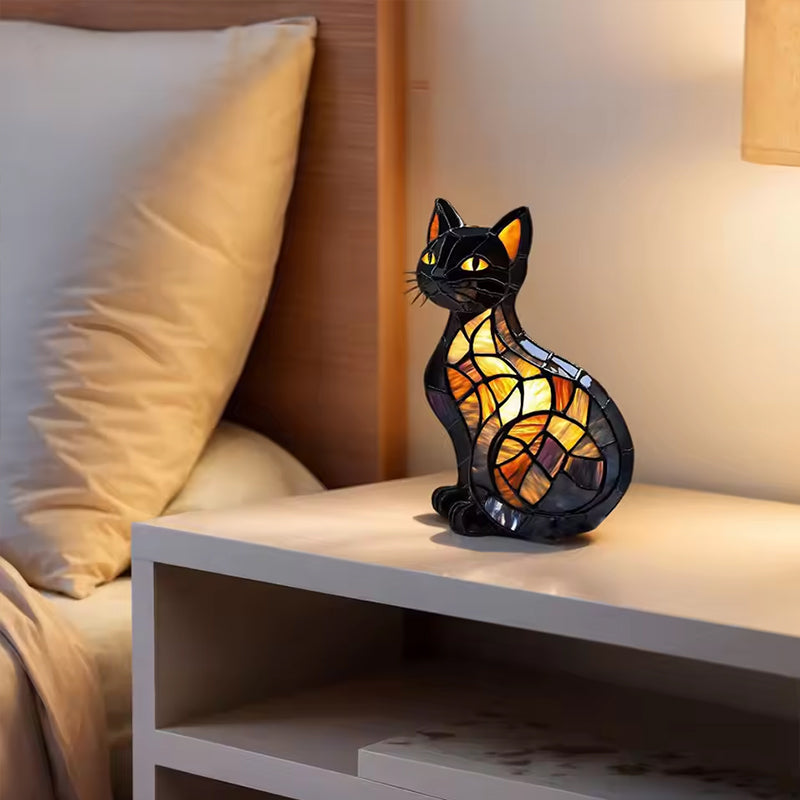 Tierharz LED Nachtlicht, eine süße Nachttischlampe für Wohnzimmer und Schlafzimmer.