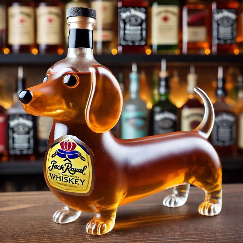 10Oz Lustiger Mittelfinger Ente/Schildkröte/Hund Whisky Glas Dekanter – Bar/Büro/Heim Dekor.