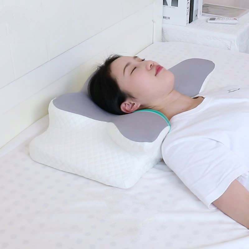 Ergonomisches Nackenstützkissen für den Schlaf Orthopädische Unterstützungskissen Geruchlos Kontur Nackenschmerzen Memory-Schaum-Kissen
