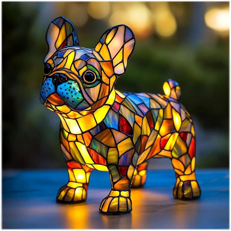 Tierharz LED Nachtlicht, eine süße Nachttischlampe für Wohnzimmer und Schlafzimmer.