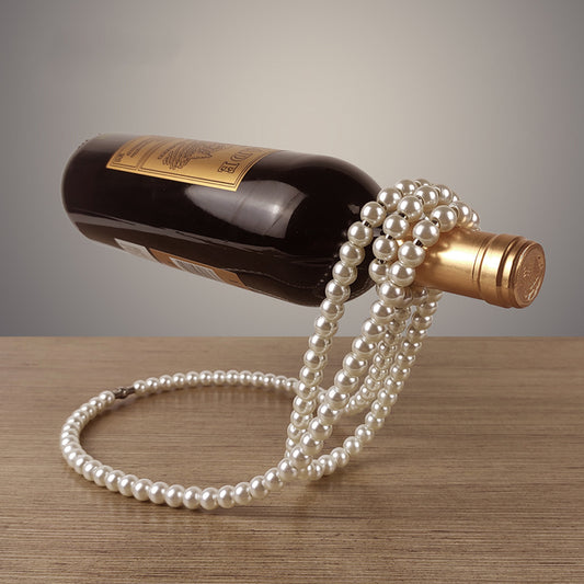 Perlenkette Edelstahl Weinregal Weinpädagogik Klammer Halter Aufhängung Champagner Whisky Kleine Ornamente