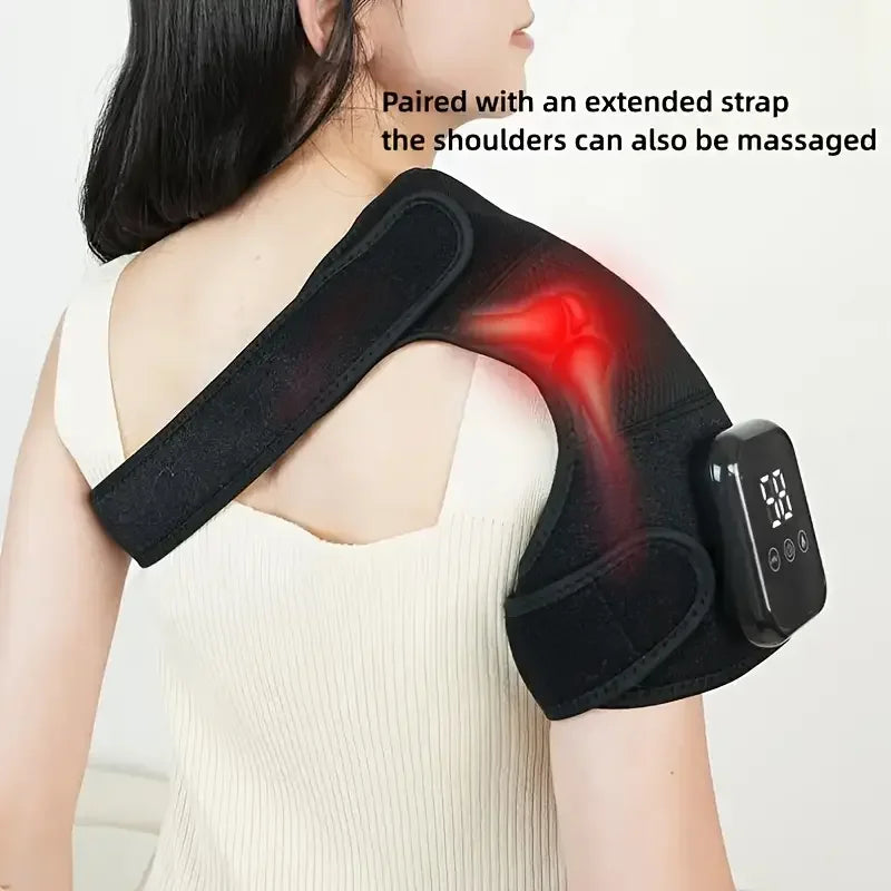 Elektrischer beheizter Knie-Massager 3 in 1 Gelenk-, Ellenbogen- und Schulterentspanner mit thermischer Vibration und Feuchtigkeitsentfernung für Physiotherapie