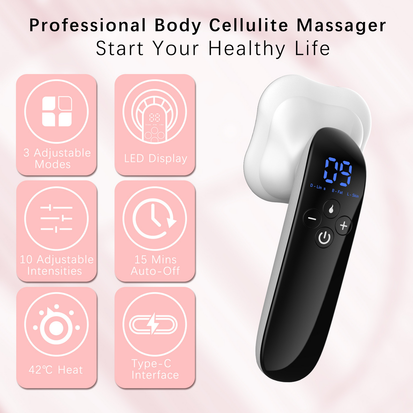 Tragbare multifunktionale Körperformungsmaschine aus Edelstahl für Bauch, Taille, Arme, Cellulite, Dehnungsstreifen, Massager, Straffungsgerät