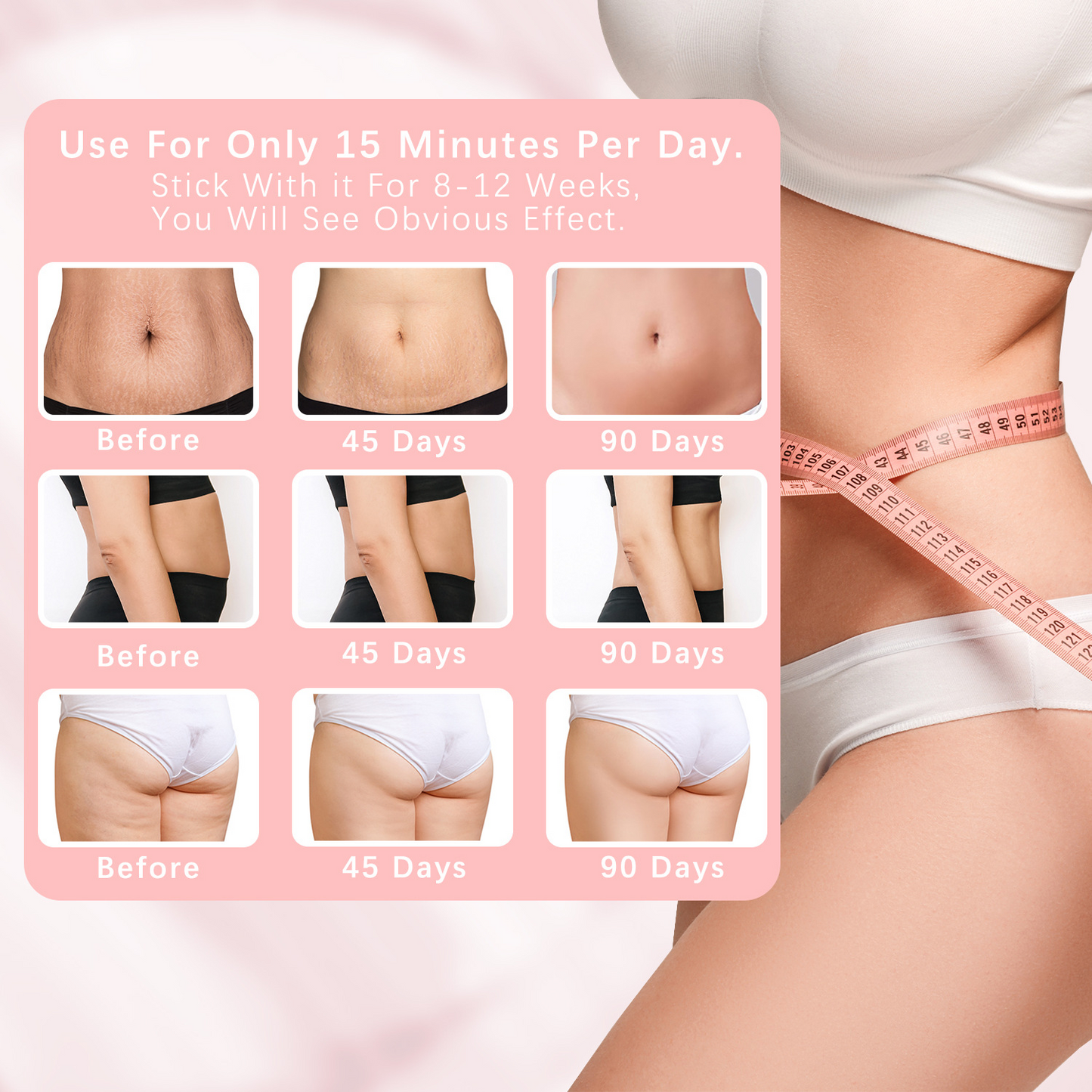 Tragbare multifunktionale Körperformungsmaschine aus Edelstahl für Bauch, Taille, Arme, Cellulite, Dehnungsstreifen, Massager, Straffungsgerät