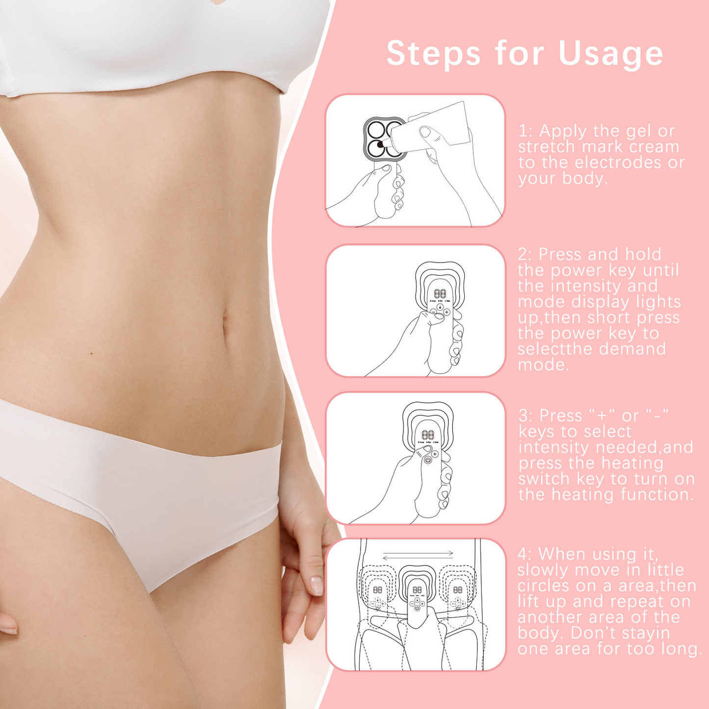 Tragbare multifunktionale Körperformungsmaschine aus Edelstahl für Bauch, Taille, Arme, Cellulite, Dehnungsstreifen, Massager, Straffungsgerät