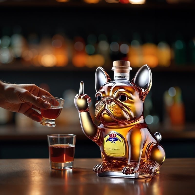 10Oz Lustiger Mittelfinger Ente/Schildkröte/Hund Whisky Glas Dekanter – Bar/Büro/Heim Dekor.