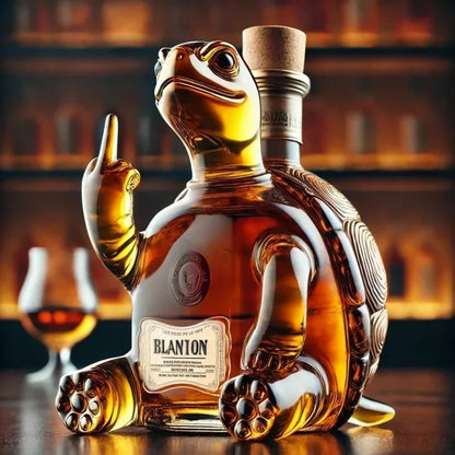 10Oz Lustiger Mittelfinger Ente/Schildkröte/Hund Whisky Glas Dekanter – Bar/Büro/Heim Dekor.
