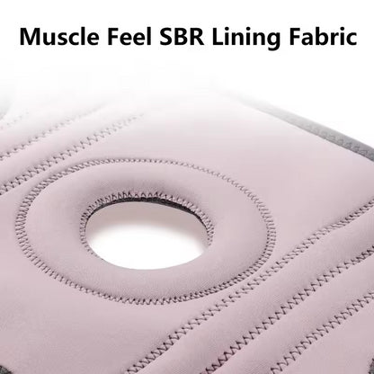 Meniskus Sport Knieschutz Silikon Stoßdämpfer Stabilität Patella Knieschutz Unterstützungsgurt Klettverschluss Verstellbar