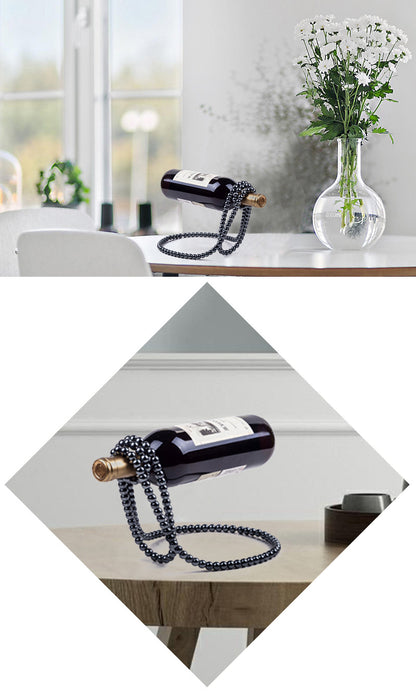 Perlenkette Edelstahl Weinregal Weinpädagogik Klammer Halter Aufhängung Champagner Whisky Kleine Ornamente