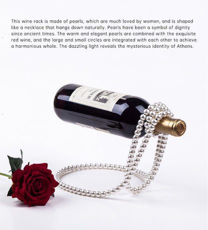 Perlenkette Edelstahl Weinregal Weinpädagogik Klammer Halter Aufhängung Champagner Whisky Kleine Ornamente