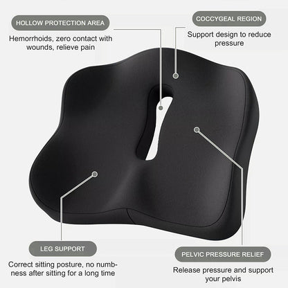 Memory-Schaum-Autositzkissen. Ergonomische Unterstützung. Lindert Rücken-/Steißschmerzen. Universelle Passform.
