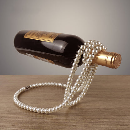Perlenkette Edelstahl Weinregal Weinpädagogik Klammer Halter Aufhängung Champagner Whisky Kleine Ornamente